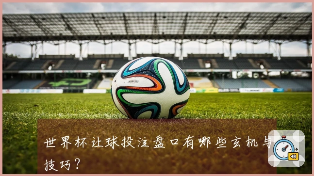 世界杯让球投注盘口有哪些玄机与技巧？